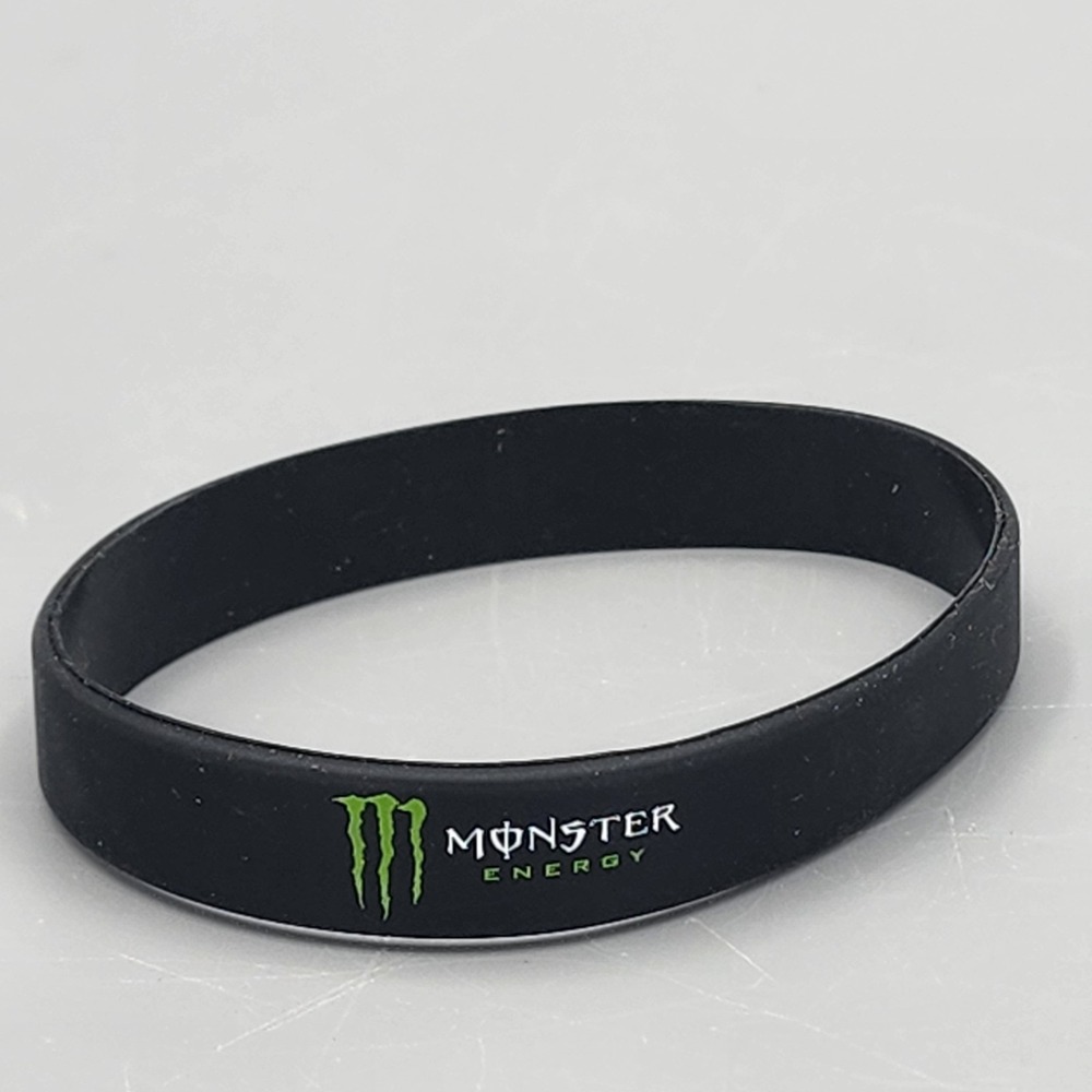 Monster Energy Official Collectible - Wristband Silicone Rubber Band Wrist Black